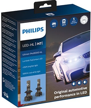 Led-polttimo, H7 Ultinon Pro9100, pari, Philips