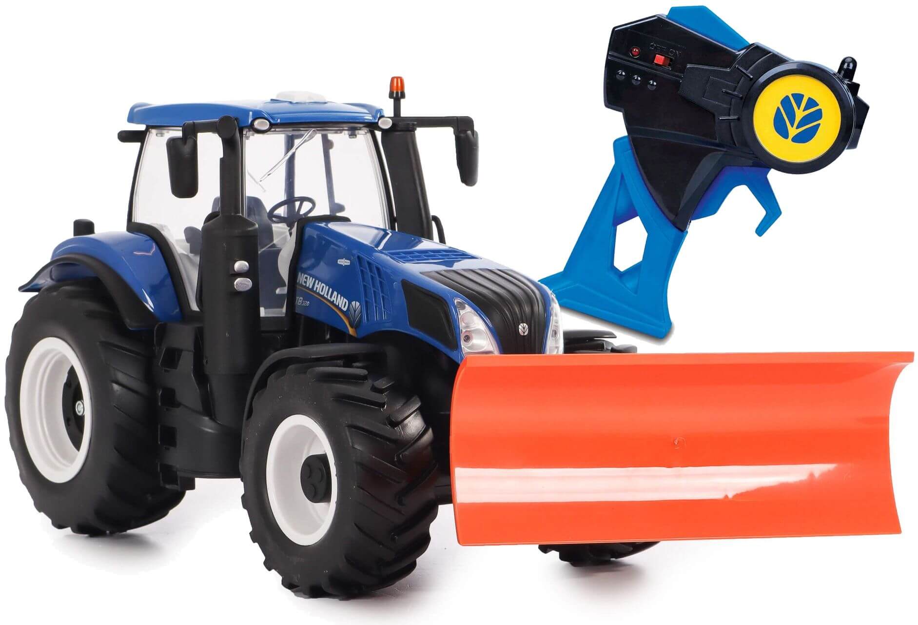 Kauko-ohjattava New-Holland traktori auralla (1:16), Maisto Tech