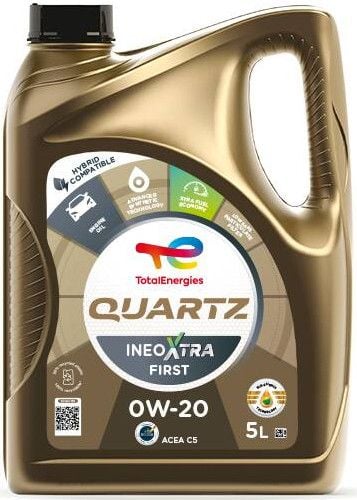 Moottoriöljy Quartz Ineo Xtra First 0W-20, 5 l, Total