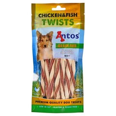Antos Chicken and Fish Twists, 100g