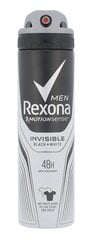 Rexona Men Invisible Black + White antiperspirantti miehelle 150 ml