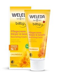 Kosteuttava vauvan vartalovoide Weleda Baby, 75 ml