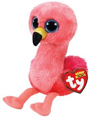 Pehmolelu TY Beanie Boos GILDA-vaaleanpunainen flamingo 15 cm, 36848