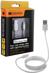 Canyon CNS-MFICAB01W, Lightning - USB, 1 m