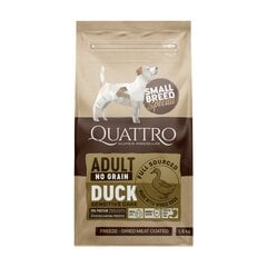 Quattro Small Breed Aikuinen viljaton kuiva ruoka pienille koirille ankan kanssa, 7kg
