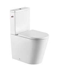 Swiss Aqua Technologies Brevis Rimfree - WC-istuin, hitaasti sulkeutuva kansi