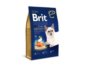 Brit Premium by Nature Cat Salmon kissoille lohen kanssa, 8 kg.