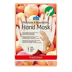 Käsiä kosteuttavat ja ravitsevat käsineet Purederm Moisture & Nourishing Hand Mask, 21 g
