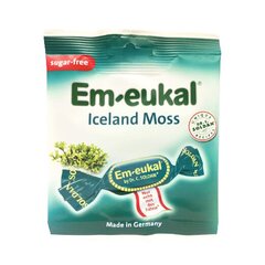 Em-eukal Islandinių kerpenų pastilės su vitaminu C ir saldikliais, 50 g