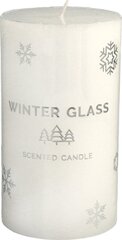 Jouluaiheinen tuoksukynttilä Artman Winter Glass, valkoinen - keskikokoinen, 1 kpl