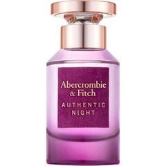 Abercrombie &amp; Fitch Authentic Night EDP naisille 50 ml