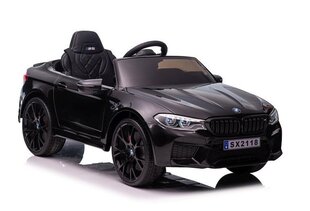 BMW M5 Drift, yksipaikkainen sähköauto lapsille, musta