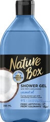 Suihkugeeli kookosöljyllä NATURE BOX Coconut 385 ml