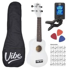 Sopraano ukulelesetti VIBE UK21, valkoinen