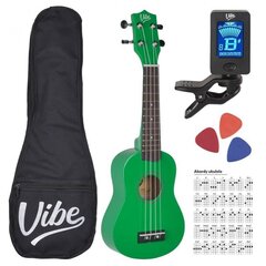 Sopraano ukulelesetti VIBE UK21, vihreä