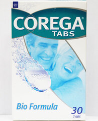 Hammasproteesien puhdistustabletit Corega Tabs Bio Formula, 30 kpl