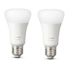 LED-lamput Philips Hue E27 9W 806lm, 2 kpl