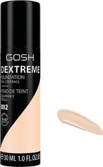 GOSH Dextreme Full Coverage -meikkivoide, 30 ml, 002 Porcelain