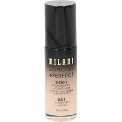Milani Conceal+ Perfect meikkivoide 30 ml, 0A1 Alabaster
