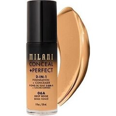 Milani Conceal+ Perfect meikkivoide 30 ml, 06A Deep Beige