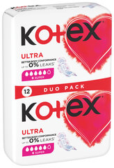 KOTEX Ultra -terveyssiteet Super, 12 kpl