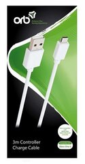 ORB Charge Cable - White, 3m (Xbox One)