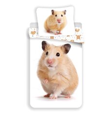 Hamster-pussilakanasetti, 140 x 200 cm + 1 tyynyliina 70 x 90 cm