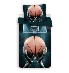 Basketball -pussilakanasetti, 140 x 200 cm + 1 tyynyliina 70 x 90 cm