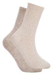 Luhta naisten sukat NOKKOLA 2 kpl, beige-luonnonvalkoinen 907169292