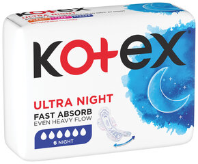 KOTEX Ultra hygieniaside Yön yli 6 kpl