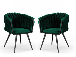 2 tuolisetti Cosmopolitan Design Shirley, vihreä