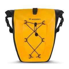 Wozinsky vedenpitävä polkupyörälaukun tavaralaukku 25l keltainen (WBB24YE)