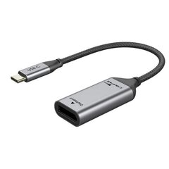 Sovitin USB-C (M) - DisplayPort (F), 4K / 60Hz, kullatuilla liittimillä