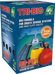 TRI-BIO Biologinen puhdistusaine paikallisiin jätevesijärjestelmiin, kestää ympäri vuoden, 500g