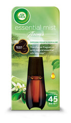 Air Wick Essential Mist ilmanraikastava täyteaineella, appelsiininkukilla ja limetillä stimuloiva