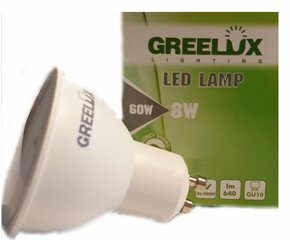 LED-lamppu GU10 8W 220-240V Greelux