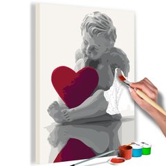 DIY kangas maalaus - Angel (Red Heart)