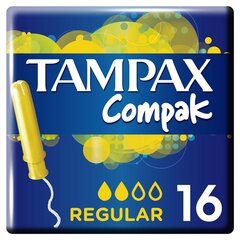 Tamponit TAMPAX Compak Regular, 16 kpl.
